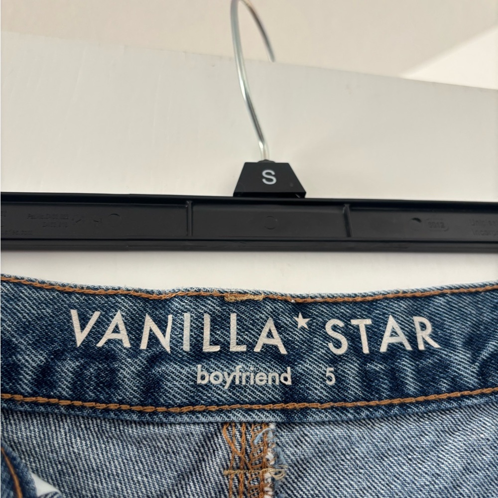 Vanilla Star Blue Distressed Jean Shorts - Picture 2 of 3